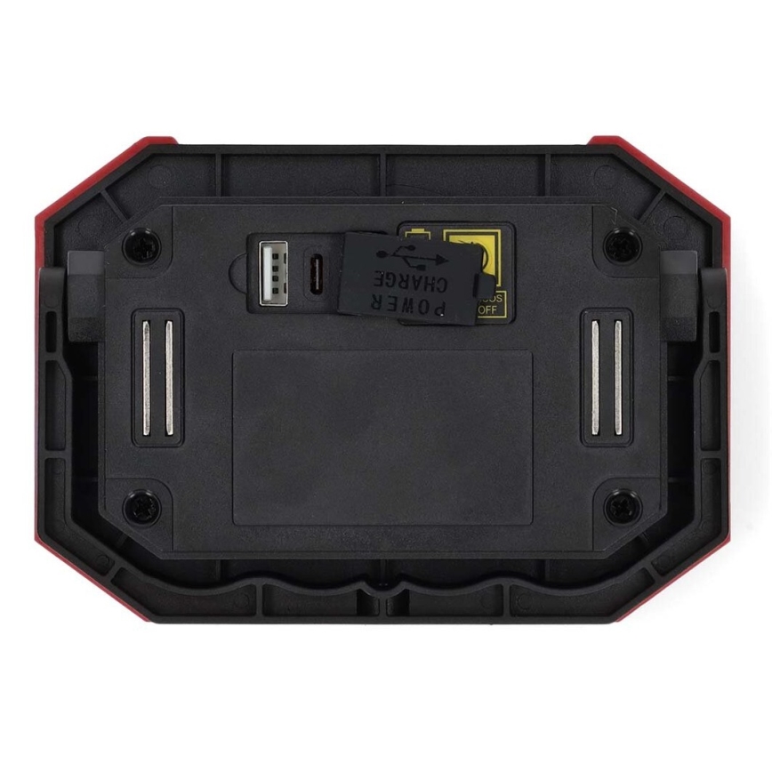LED Regulowany reflektor ładowalny z power banką LED/10W/3000 mAh IPX2