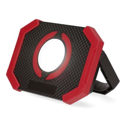 LED Regulowany reflektor ładowalny z power banką LED/10W/3000 mAh IPX2