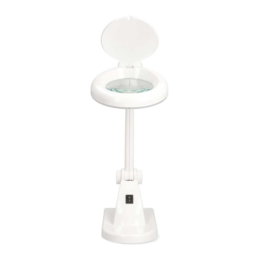 Lampka biurkowa z lupą LED/6W/230V biała