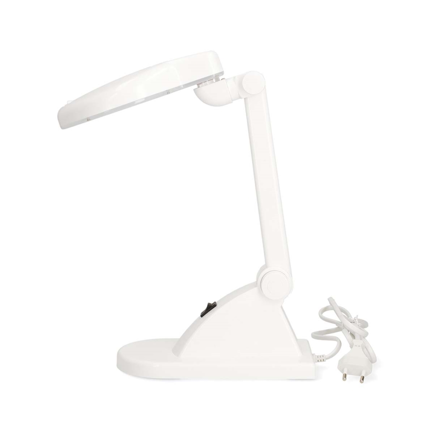 Lampka biurkowa z lupą LED/6W/230V biała