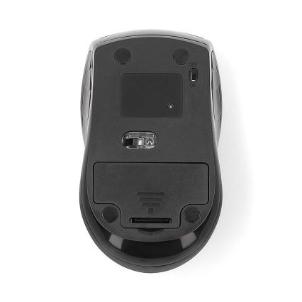 Mysz bezprzewodowa 800/1200/1600 DPI 2xAAA czarny