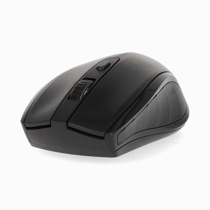 Mysz bezprzewodowa 800/1200/1600 DPI 2xAAA czarny