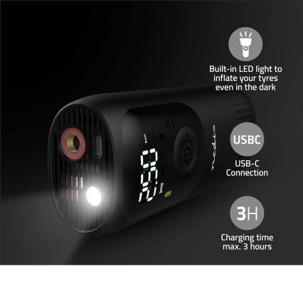 Cyfrowy kompresor kieszonkowy 4000 mAh 5V
