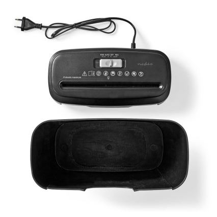 Niszczarka do papieru A4, pojemność 10 l, 230V, czarna