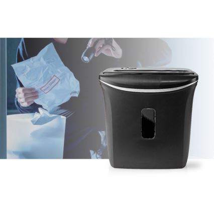 Niszczarka papieru A4 objętość 12 l 230V czarna