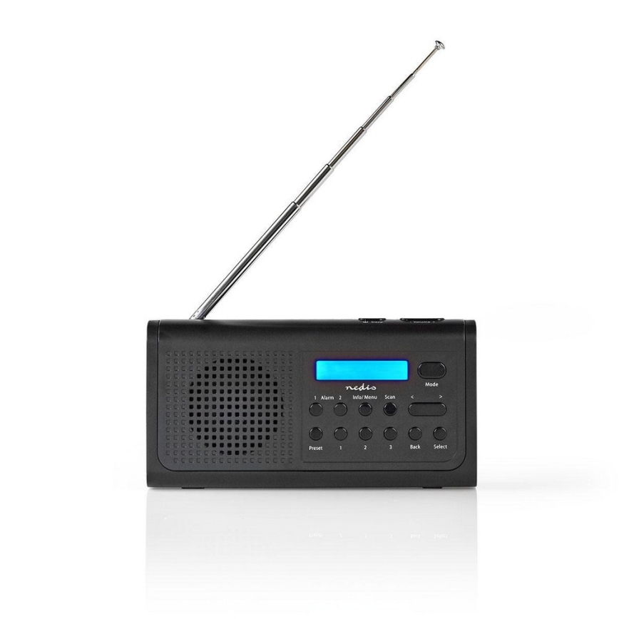 Radio z zegarem i funkcją alarmu 3W/FM/DAB