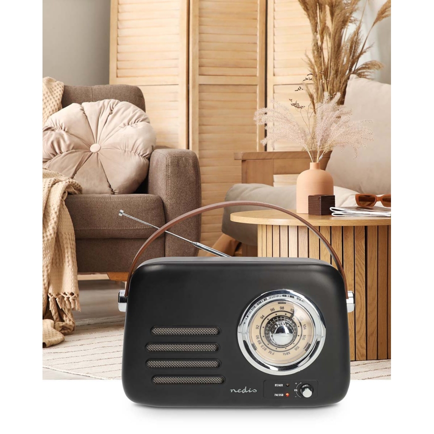 Retro radio FM 3W/5V 1500 mAh