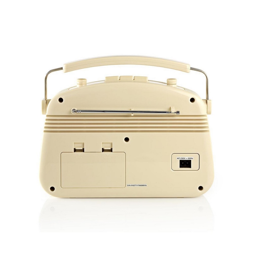 FM Radio 4,5W/230V beżowy