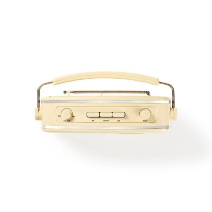 FM Radio 4,5W/230V beżowy