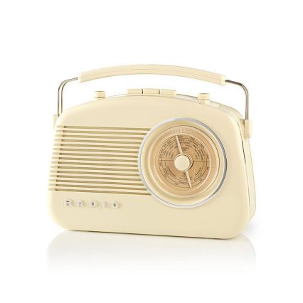 FM Radio 4,5W/230V beżowy