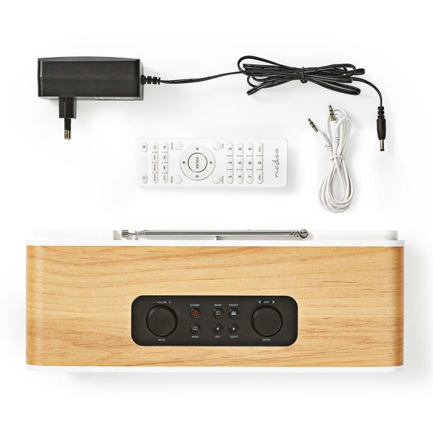Wielofunkcyjne radio internetowe 34W/230V DAB+ FM Wi-Fi Bluetooth USB + pilot