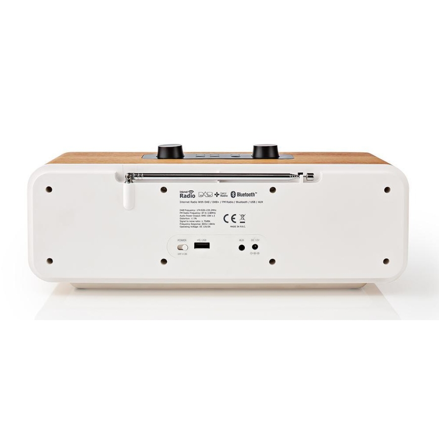 Wielofunkcyjne radio internetowe 34W/230V DAB+ FM Wi-Fi Bluetooth USB + pilot