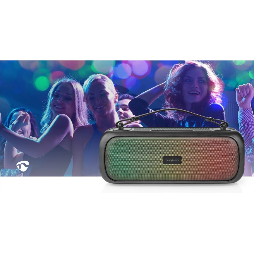 Głośnik akumulatorowy LED RGB 45W/3000 mAh IPX5