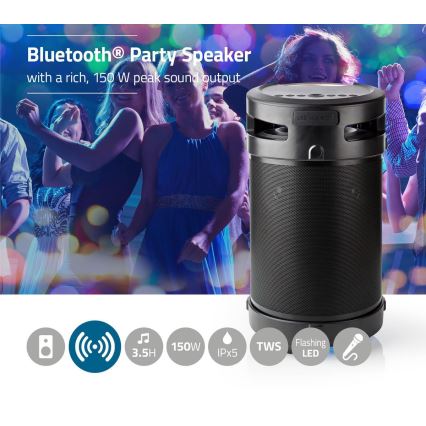 LED Głośnik akumulatorowy 210W/4400 mAh IPX5