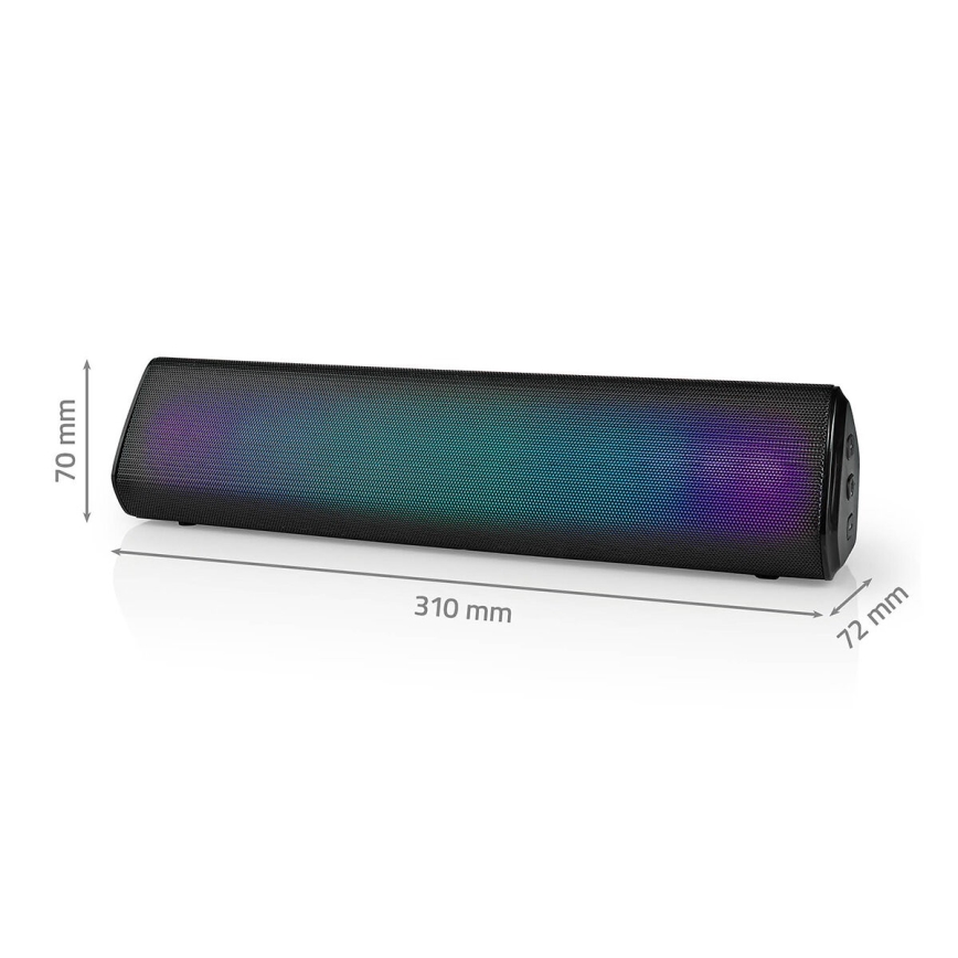 Głośnik akumulatorowy LED RGB 18W/1200 mAh