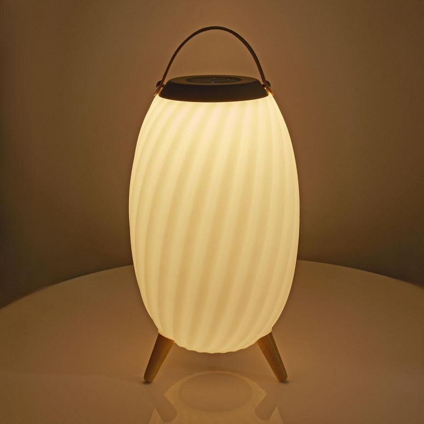 LED RGB Akumulatorowa lampa stołowa z głośnikiem 60W/2200 mAh IPX5