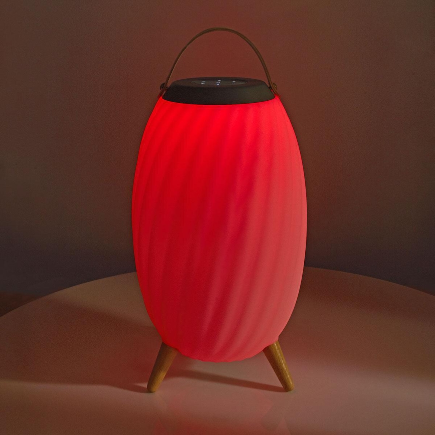 LED RGB Akumulatorowa lampa stołowa z głośnikiem 60W/2200 mAh IPX5