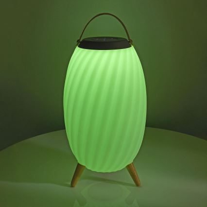 LED RGB Akumulatorowa lampa stołowa z głośnikiem 60W/2200 mAh IPX5