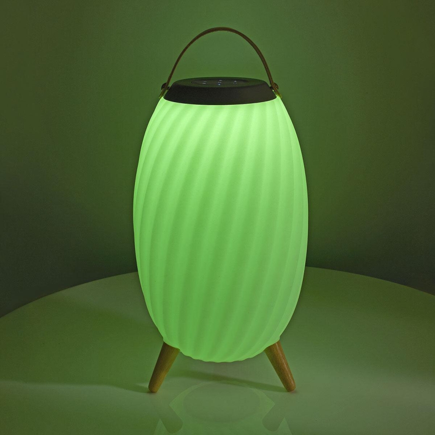 LED RGB Akumulatorowa lampa stołowa z głośnikiem 60W/2200 mAh IPX5