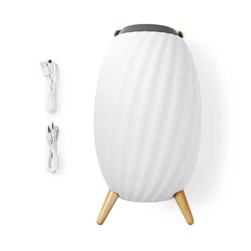LED RGB Akumulatorowa lampa stołowa z głośnikiem 60W/2200 mAh IPX5