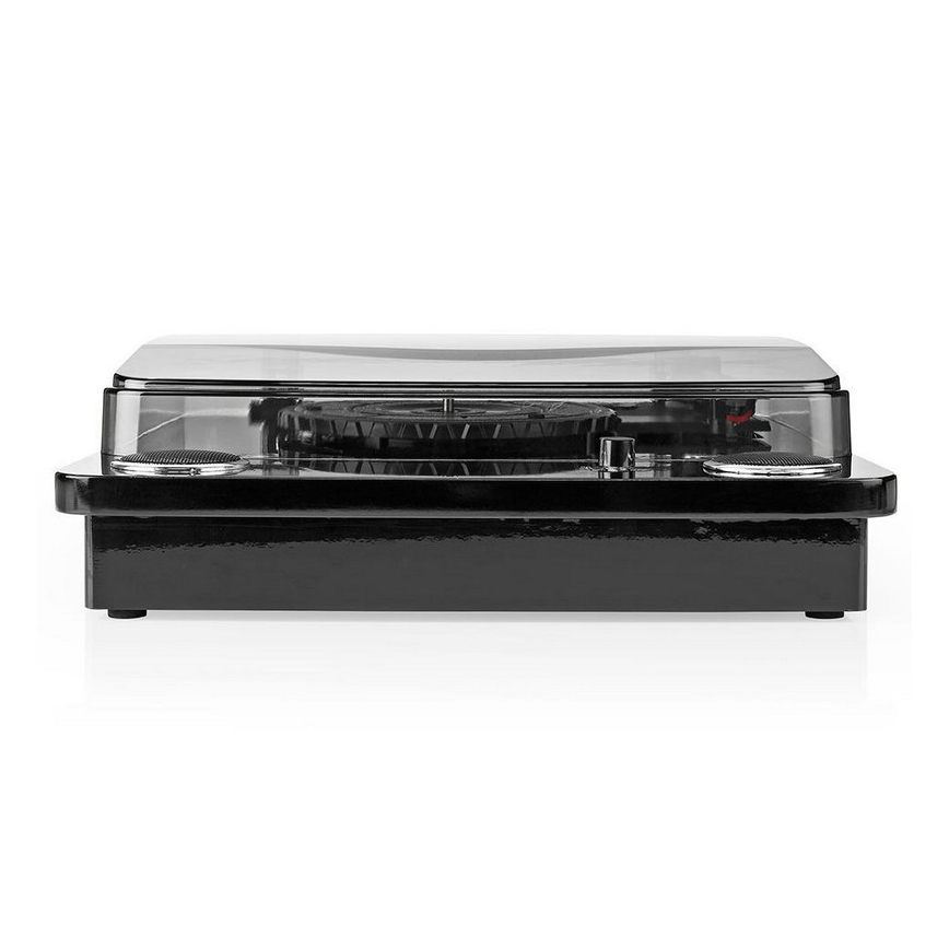 Gramofon z transferem komputerowym USB 2x9W + ochrona przed kurzem