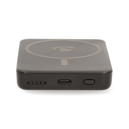 Power Bank 2w1 magnetyczny z ładowaniem bezprzewodowym MagSafe 5000 mAh czarny