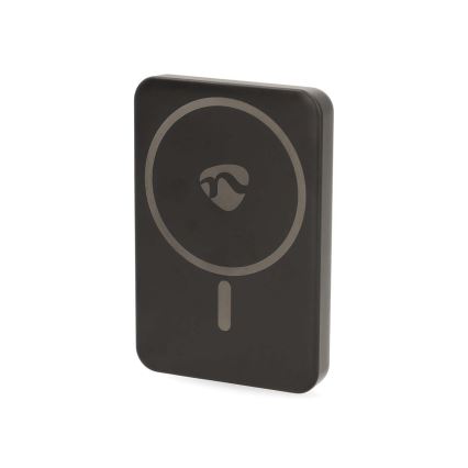 Power Bank 2w1 magnetyczny z ładowaniem bezprzewodowym MagSafe 5000 mAh czarny