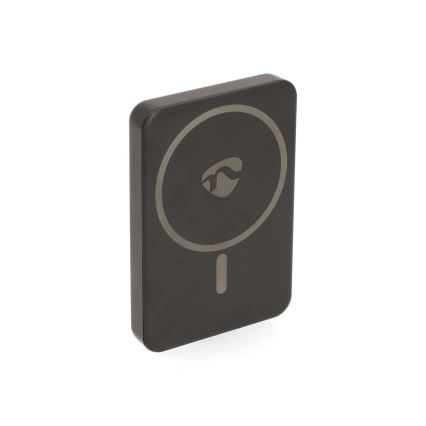 Power Bank 2w1 magnetyczny z ładowaniem bezprzewodowym MagSafe 5000 mAh czarny