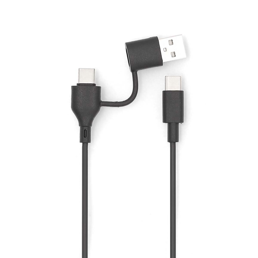 Power Bank 2w1 magnetyczny z ładowaniem bezprzewodowym MagSafe 5000 mAh czarny