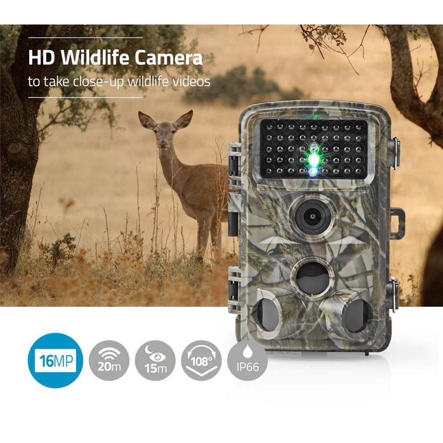 Fotopułapka z czujnikiem 24MP Full HD 8xAA IP66