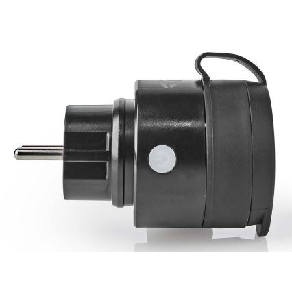 Inteligentne gniazdko 3680W/230V/Schuko Typ F/16A Wi-Fi IP44 czarne