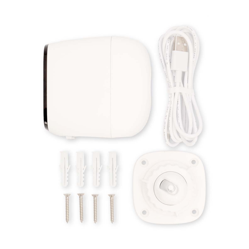 Smart zewnętrzny ładowalny kamera z czujnikiem SmartLife 4MP Quad HD 1440p 5V/5200mAh Wi-Fi Tuya IP66