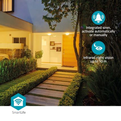 Inteligentna kamera 3 MP Full HD (1296p), 6700 mAh, Wi-Fi, Tuya, IP65