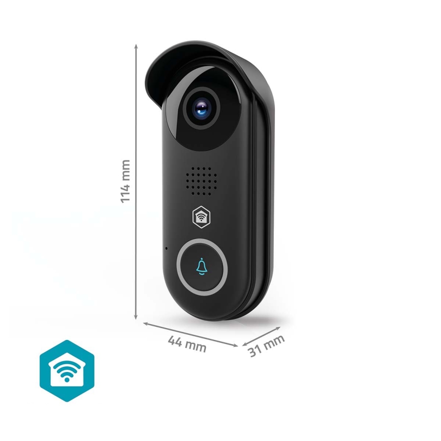 Inteligentny dzwonek wideo SmartLife z czujnikiem ruchu, 5V, Full HD 1080p, IP54, Wi-Fi, Tuya