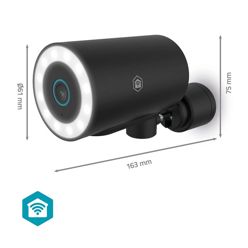 Inteligentna zewnętrzna kamera SmartLife 5V 4K 8MP 3840x2160p IP65 Wi-Fi Tuya