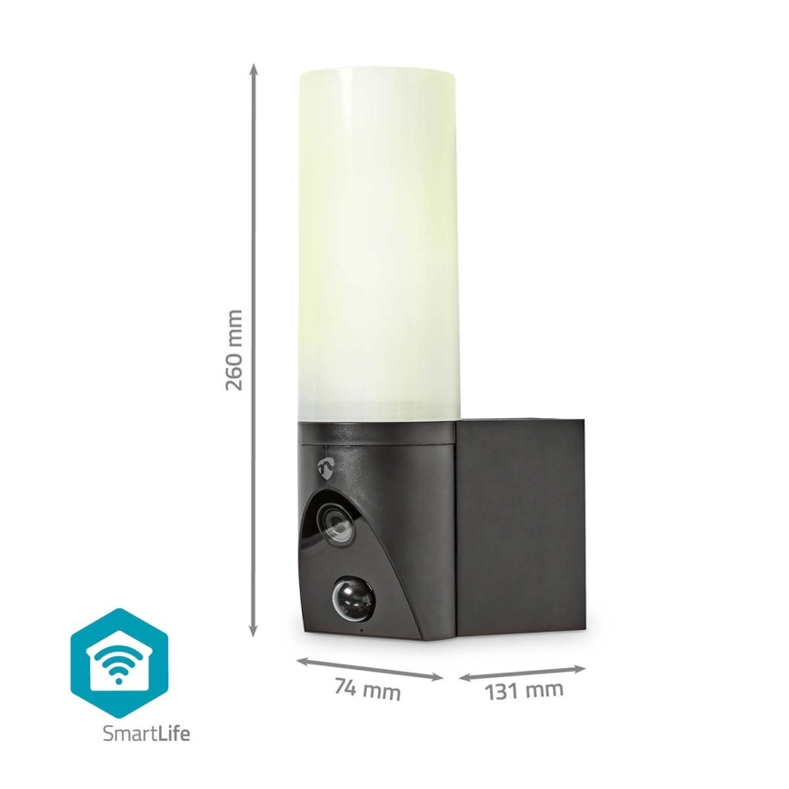 Inteligentna kamera zewnętrzna SmartLife Full HD 1080p z oświetleniem LED Wi-Fi Tuya IP65