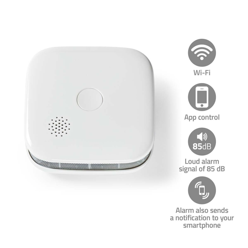 Czujnik dymu SmartLife 3V/1xCR123A Wi‑Fi Tuya