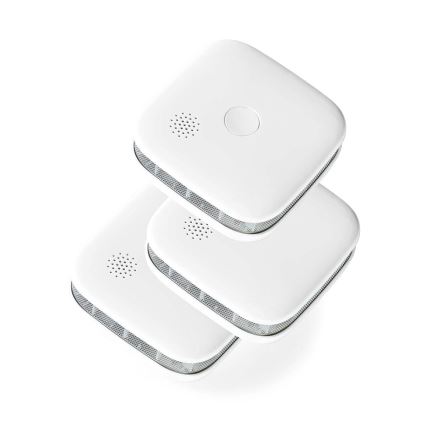 ZESTAW 3x Czujnik dymu SmartLife 3V/1xCR123A Wi-Fi Tuya