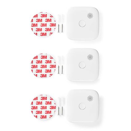 ZESTAW 3x Czujnik dymu SmartLife 3V/1xCR123A Wi-Fi Tuya