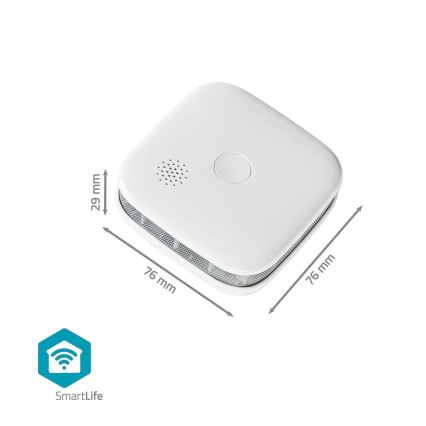 ZESTAW 3x Czujnik dymu SmartLife 3V/1xCR123A Wi-Fi Tuya
