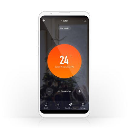 Elektryczny grzejnik/konwektor 2000W/230V Wi-Fi IP24 z termostatem