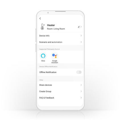 Elektryczny grzejnik/konwektor 2000W/230V Wi-Fi IP24 z termostatem