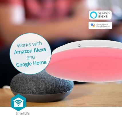 LED RGBW Plafon łazienkowy ściemnialny SmartLife LED/18W/230V 2700-6500K IP44 Wi-Fi Tuya