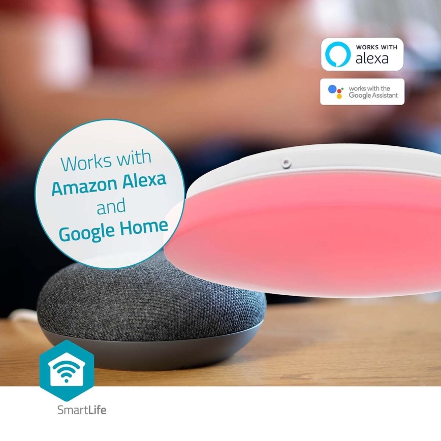 LED RGBW Plafon łazienkowy ściemnialny SmartLife LED/18W/230V 2700-6500K IP44 Wi-Fi Tuya