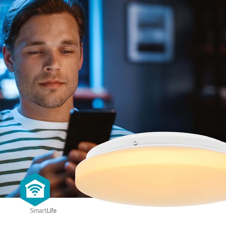 LED RGBW Plafon łazienkowy ściemnialny SmartLife LED/18W/230V 2700-6500K IP44 Wi-Fi Tuya