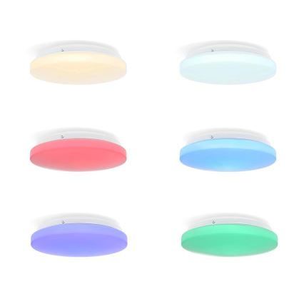 LED RGBW Plafon łazienkowy ściemnialny SmartLife LED/18W/230V 2700-6500K IP44 Wi-Fi Tuya