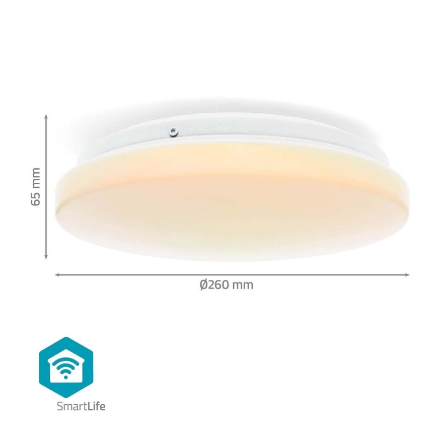 LED RGBW Plafon łazienkowy ściemnialny SmartLife LED/18W/230V 2700-6500K IP44 Wi-Fi Tuya