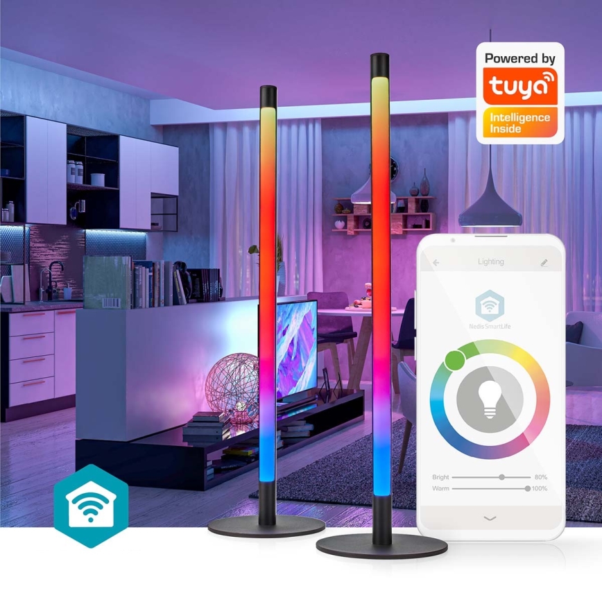 ZESTAW 2x LED RGBIC Lampa ściemnialna stołowa SmartLife LED/36W/230V 55 cm 2700-6500K Wi-Fi Tuya + zdalne sterowanie