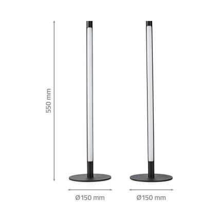 ZESTAW 2x LED RGBIC Lampa ściemnialna stołowa SmartLife LED/36W/230V 55 cm 2700-6500K Wi-Fi Tuya + zdalne sterowanie