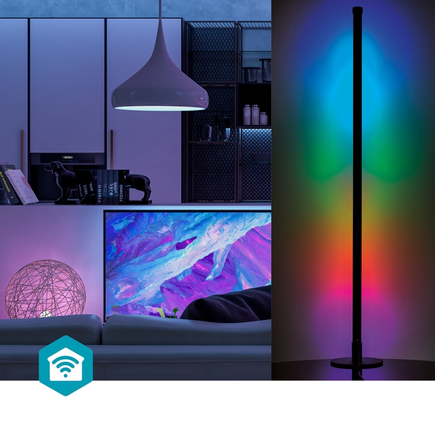 LED RGBIC Lampa podłogowa ściemnialna Smartlife LED/10W/230V 100,5 cm 2700-6500K Wi-Fi Tuya + zdalne sterowanie
